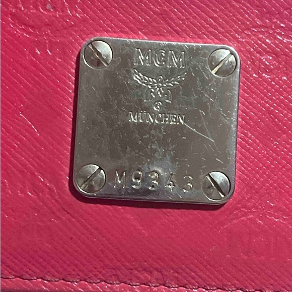 FINAL PRICE MCM Red Leather Tri-Fold Wallet - Picture 6 of 13